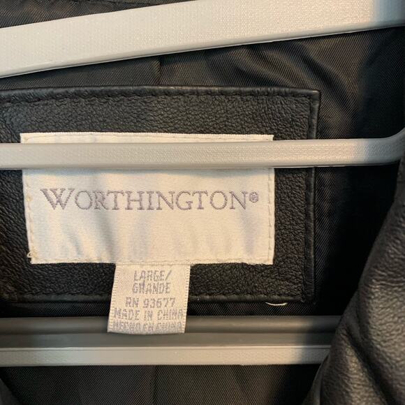 Worthington Women's Leather jacket Size L - Picture 6 of 8